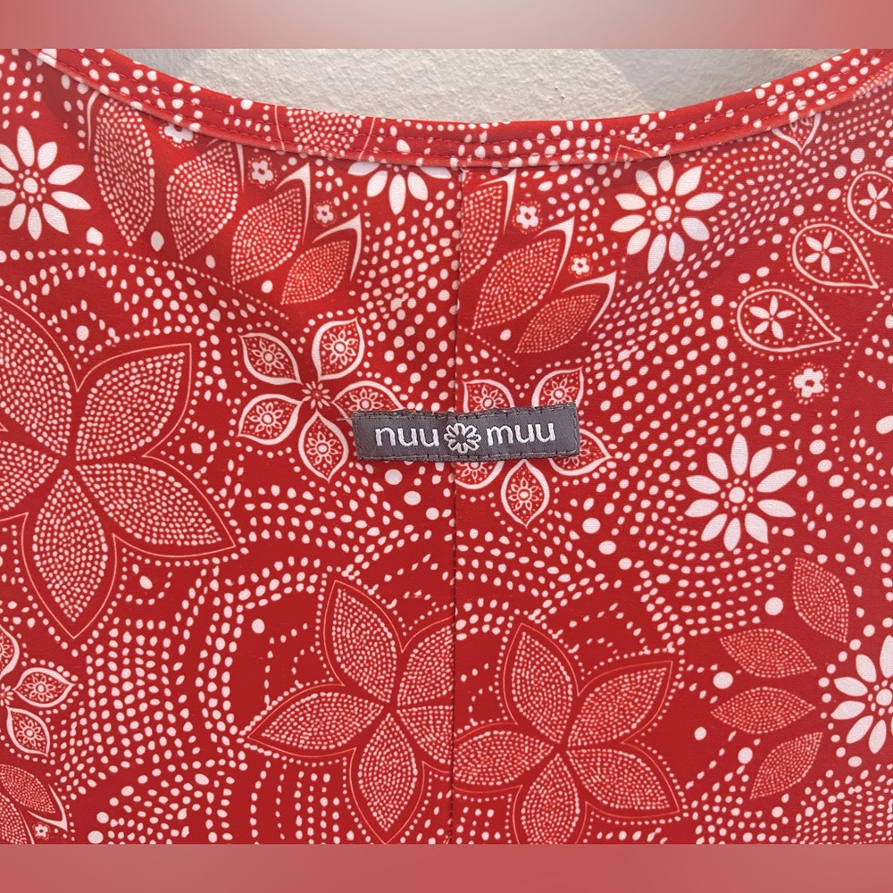 Nuu Muu Classic Keyhole Sleeveless Orange Floral Paisley Athletic Dress … - Picture 5 of 8